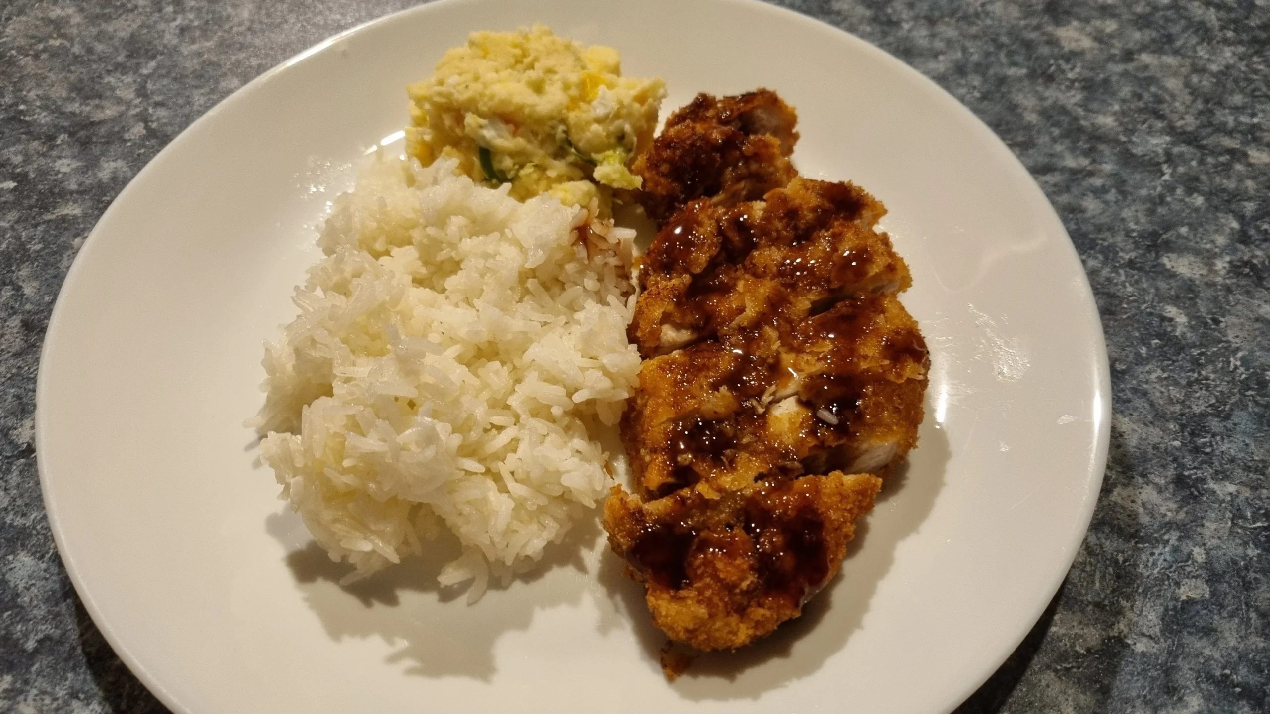 Tonkatsu With Rice (Japanese Pork Cutlet with Rice)